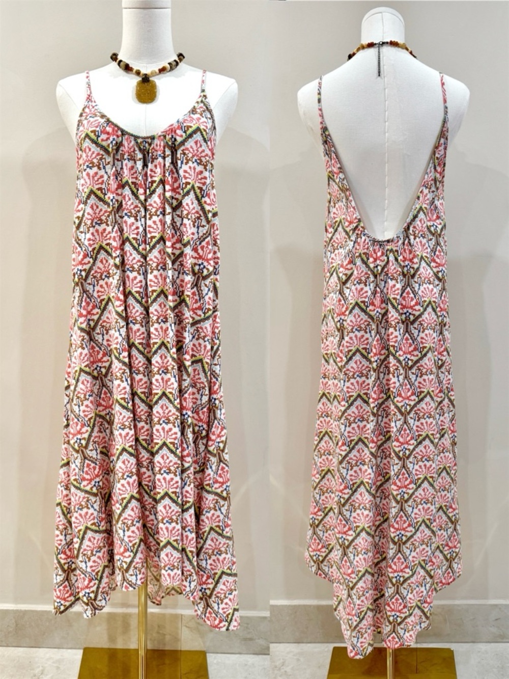 Madewell Cotton Sundress High Low Back Midi Slip-on Dress Size S Cover-up